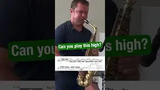 Can you play this high? 😳 #jazz #saxophone