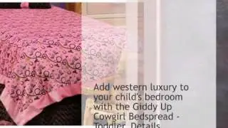 Giddy Up Cowgirl Bedspread - Toddler - lonestarwesterndecor.com