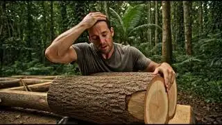 ungle Survival Story | Forest House Building from Trees | AI Survival Film | Survival in Forest. 😯