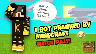 Tamil || I Got Pranked In Minecraft 😂😅 || Mr.K Gaming Tamil