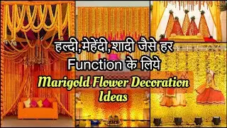 Marigold flower decoration ideas|marigold backdrop ideas|marigold stage decoration|marigold theme