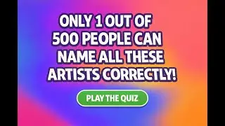 Who Sang These Songs Quiz