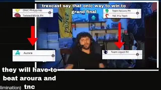 Trexcast Thought's On Onic PH's To The MPL PH Finals is to beat aurora.🤯