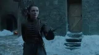 Arya Stark Fights Brienne of Tarth | Game of Thrones | Max