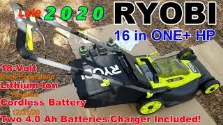 Ryobi Late 2020 Model P1190VNM  18 Volt 16 in. Lawn Mower Review