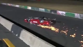 Big Supercharged Outlaws Wreck For Justin Russell