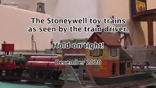 A Drivers-eye view of the toy trains at Stoneywell Cottage, Leicestershire.