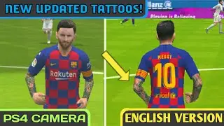 PES 2020 PSP | English Version | New Tattoos and Backgrounds + Grass and Boots Pack | Best Graphics