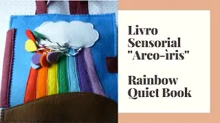 RAINBOW - FELT QUIET BOOK - Livro Sensorial 