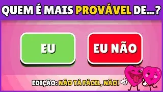 QUIZ DE CASAL! Voc&ecirc; consegue responder todas as perguntas SEM arrumar confus&atilde;o? 🤔😏👀 #quiz #casal