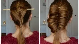 Tuto coiffure simple - Astuce tresse avec un crayon