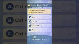 Hidden Excel Shortcut 😲 | Can You Guess This?