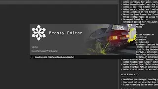 Frosty Editor and Mod Manager for NFS Unbound Tutorial
