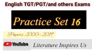 English Practice Set 16//Shakespeare Practice Set 16