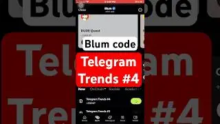 Telegram Trends #4 | Blum code || blum code | Telegram Trends #4 #blumcode #crypto #blum