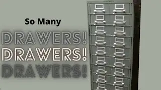 22 Drawer Steel Cabinet Repair
