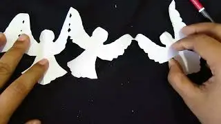 How to make an angel with paper | paper cutting | easy craft |Dalia's art & craft||