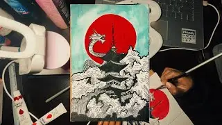 japanese-inspired ink art & jazz