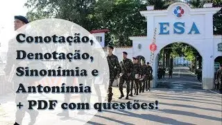 Aula 08: Conotação, Denotação, Sinonímia e Antonímia - ESA | Teacher Rafael