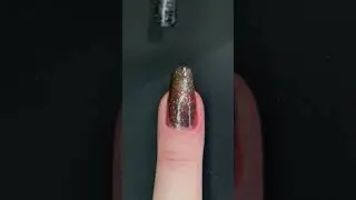 trend !t up I love Effect 3D Sugar Effect 040 Black Glitter Swatch