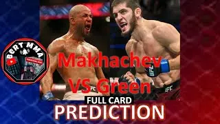 UFC Fight Night Makhachev Vs Green Full Card Prediction