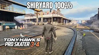 Tony Hawk's Pro Skater 3+4: Shipyard Walkthrough - All Park Goals and Collectibles