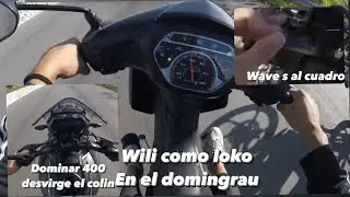 DOMINGRAU LOKASO CUELGO DOMINAR 400 Y LE DOY AL CUADRO DE UN WAVE S FUGA :D