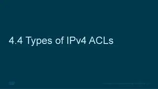 CCNA presentation - ENSA - Module 4  -  Access Control Lists  Concepts