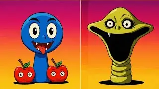 My Sprunki OC Hungry snake  vs  Hungary Worm phase 2 ( from. Roblox )#sprunki #sprunkioc #hungrysnak