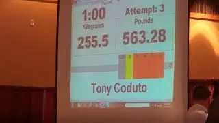 WABDL World Record Bench Press I 563 lb Bench Press - Tony Coduto I World Cup 2014
