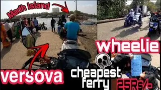 way to madh island..by ferry.. II..cheapest ferry tickets 😀...full of meme video...