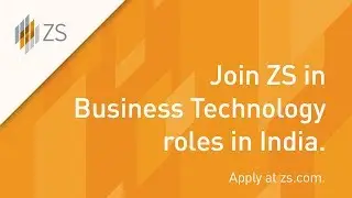 Make an impact in Business Technology jobs at ZS in India