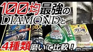 ヘッドライト磨き！黄ばみを100均最強グッズで磨くぞ！比較編