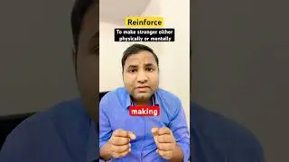 Learn English Vocabulary &ndash; REINFORCE | Daily English Speaking Practice | #englishwithneeraj #shorts