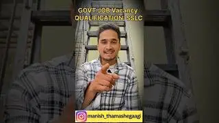 Government job guru, qualification required: SSLC  #karnataka #job #jobs #jobsearch #jobvacancy