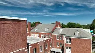 Downtown Cary Arts Center NC Stock Drone Footage | 4K 60 FPS