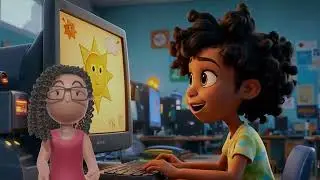Luni y el computador guardián del saber afro