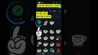 New Trick! Turn Photos into WhatsApp Stickers #whatsapp #sticker #howto
