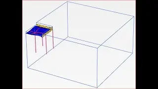 Plaxis 3D V20 Учебное пособие № 1. Фундамент на переуплотнённой глине, пример C: свайно-плитный фундамент