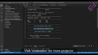 Simple Billing System in Python with Source Code - CodeAstro