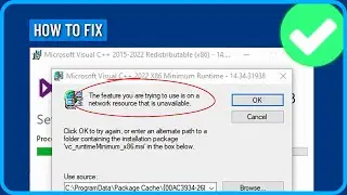 Fix Ms Visual C++ the Feature You Are Trying to Use is on Network Resource That is Unavailable