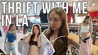 Thrift with me in Los Angeles! (Melrose Trading Post, Wasteland, & more!) + $200 THRIFT TRY ON HAUL