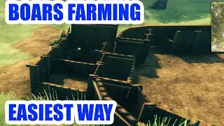Valheim - Boar farm [TAME] & breed EASIEST METHOD