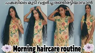 Hair growth tips in Malayalam/Morning haircare routine/Hairgrowth tips in Malayalam/How to grow h...