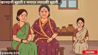 खानदानी बुहारी र भगाएर ल्याएकी बुहारी...Episode-108 #sasubuhari #folktales #storytime #folkstories