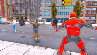 Flying Robot Rope Hero Grand City Rescue Mission Android Gameplay