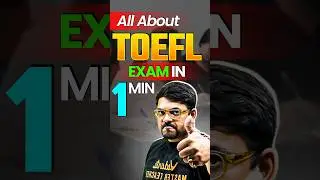 All About TOEFL Exam in 1 Min #studyabroadfree #toefl #ielts #foreignstudy #harshsir