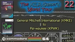 (C64) Flight Simulator II: General Mitchell Intl (KMKE) to Pal-waukee (KPWK) || World Tour