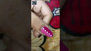 nail art design by using needle #shorts #ashortaday