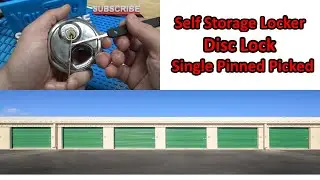 (602) Storage Locker Disc Lock Single Picked
